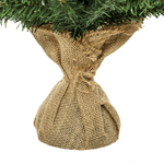 HOMCOM-Albero-di-Natale-Mini-60cm-con-70-Rami-Folti-e-Aghi-Realistici-in-PVC-Base-in-Cemento-e-Iuta