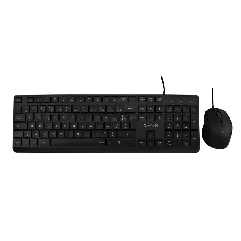 V7-CKU350ES-Combo-tastiera-e-mouse-USB---Layout-Spagna