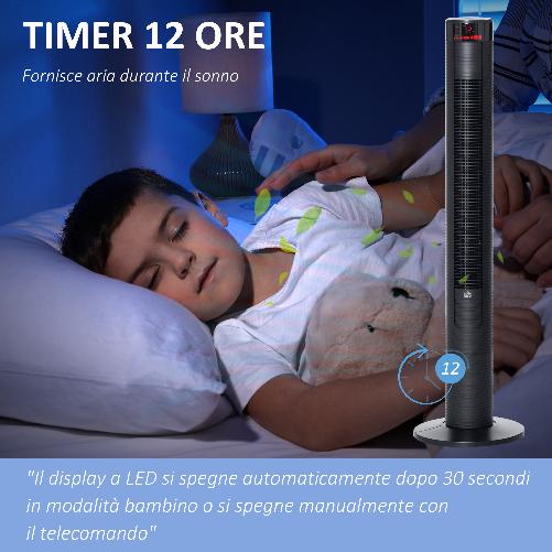 HOMCOM-Ventilatore-a-Colonna-con-3-Velocita-e-4-Modalita-Timer-di-12h-Pannello-LED-e-Telecomando-Nero