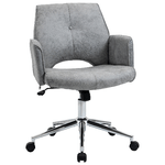 Vinsetto-Sedia-imbottita-da-Ufficio-Ergonomica-e-Girevole-con-Altezza-Regolabile---Grigio