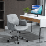 Vinsetto-Sedia-imbottita-da-Ufficio-Ergonomica-e-Girevole-con-Altezza-Regolabile---Grigio