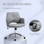 Vinsetto-Sedia-imbottita-da-Ufficio-Ergonomica-e-Girevole-con-Altezza-Regolabile---Grigio