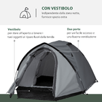 Outsunny-Tenda-da-Campeggio-2-Posti-Impermeabile-con-Vestibolo-Finestre-e-Porte-con-Cerniera-325x183x130cm-Grigio