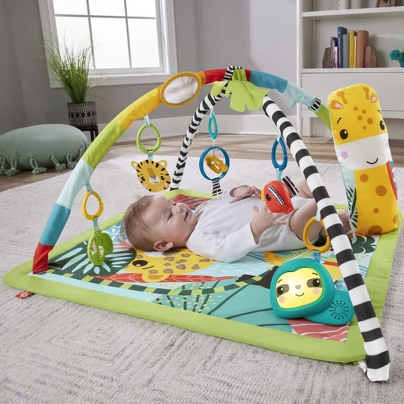 Fisher-Price-HJW08-palestra-per-bambino-e-tappeto-di-gioco-Multicolore-Tappetino-da-gioco-per-bambino