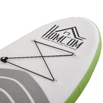 HOMCOM-Tavola-SUP-Gonfiabile-con-Accessori-Inclusi-Tavola-da-Surf-Stand-Up-Paddle-Board-per-Adulti-e-Teenager-305x75x15cm-Verde-e-Bianco