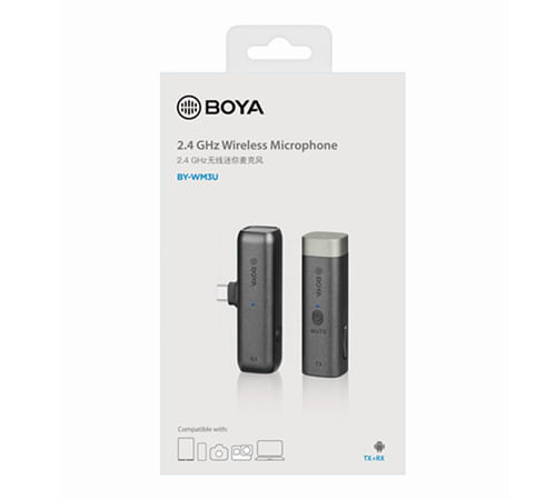 BOYA-BY-WM3U-Mikrofon-Grau-Mobiltelefon-Smartphone-Mikrofon--BY-WM3U-