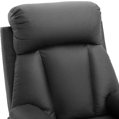 HOMCOM-Poltrona-Relax-Reclinabile-Imbottita-Ergonomica-con-Poggiapiedi-Similpelle-80-x-97-x-107cm-Nero