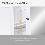 kleankin-Armadietto-Pensile-da-Bagno-con-Specchio-Bianco-56-x-13-x-58cm