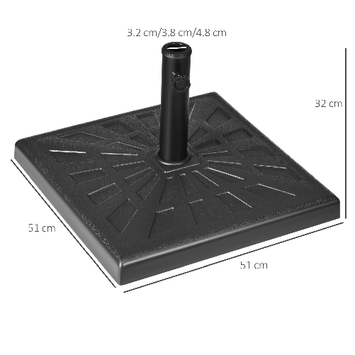 Outsunny-Base-per-Ombrellone-di-19kg-e-51x51x32-cm-in-Resina-e-Acciaio-per-Pali-Ø32mm-Ø38mm-e-Ø48mm-Nero