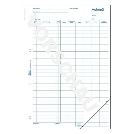 AVERY-Zweckform-Form-Book-Misuratore-1778-DIN-A4-1x-50-pagine