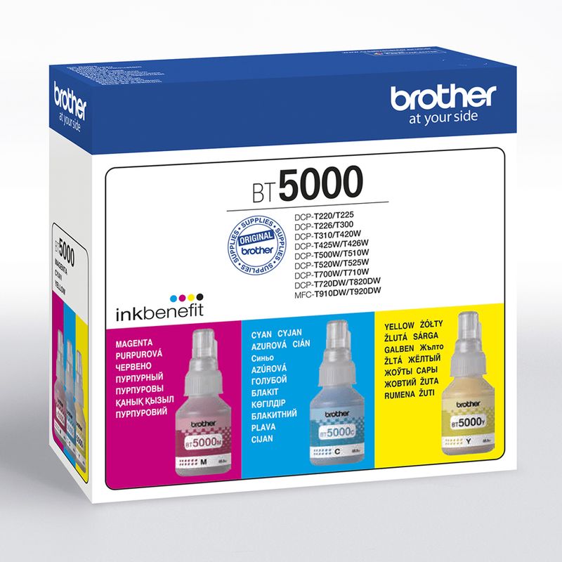 Brother-BT5000CLVAL-cartuccia-d-inchiostro-3-pz-Compatibile-Ciano-Magenta-Giallo