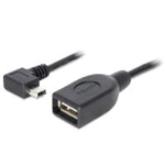 DeLOCK - USB-Kabel - Mini-USB, Typ B (M) - USB Typ A, 4-polig (W) - 50cm (Hi-Speed OTG) - 90-Grad-Anschluss (83356)