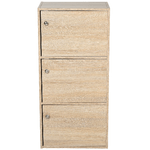 HOMCOM-Mobiletto-Multiuso-con-3-Ripiani-in-Legno-e-3-Ante-per-Casa-o-Ufficio-48-x-34-x-100cm