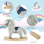 HOMCOM-Cavallo-a-Dondolo-per-Bambini-36-72-Mesi-Cavalluccio-a-Dondolo-Interattivo-Riproduce-Suoni-in-Peluche-Grigio-73x35x64cm