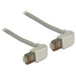 DeLOCK - Patch-Kabel - RJ-45 (M) - RJ-45 (M) - 0,5m - SFTP - CAT 5e - Grau - gewinkelt/gewinkelt (83510)