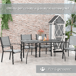 Outsunny-Tavolo-da-Giardino-Rettangolare-con-Piano-d-Appoggio-a-Rete-150x90x73cm-Nero