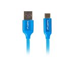 Cavo-USB-A-con-USB-C-Lanberg-Quick-Charge-3.0-Azzurro