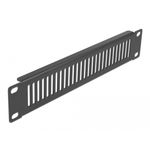 Delock - Pannello rack (verticale) - con fessure di ventilazione - Nero - 1U - 254 cm (10")