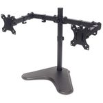 Manhattan 461559 supporto da tavolo per Tv a schermo piatto 813 cm 32 Nero Scrivania (TV & Monitor Mount Desk Double-Lin