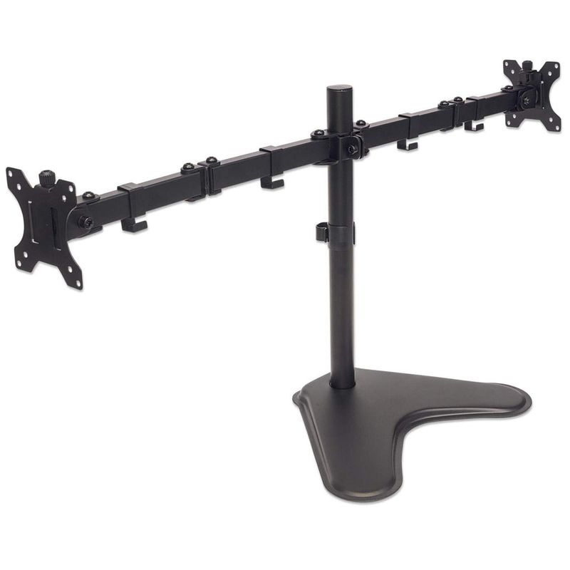 Manhattan-461559-supporto-da-tavolo-per-Tv-a-schermo-piatto-813-cm-32-Nero-Scrivania--TV---Monitor-Mount-Desk-Double-Lin