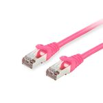 Equip 605580 cavo di rete Rosa 1 m Cat6 S/FTP S-STP (Cat.6 S/Ftp Patch Cable - 1.0M Pink - Warranty 12M)