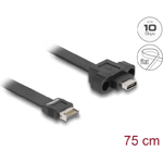 Delock USB 10Gbps Flachbandkabel Typ-E Key A 20 Pin ST> USB-C BU Einbau 0 - Digital/Daten - 0,75 m (85760)