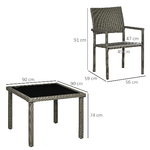 Outsunny-Set-da-Esterni-in-Rattan-PE-con-Tavolo-e-4-Sedie-con-Cuscini-Grigio