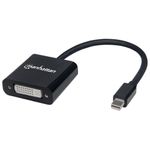 Manhattan 152549 cavo e adattatore video 0195 m Mini DisplayPort DVI-I Nero (MINI DISPLAYPORT TO DVI-D ADAP- - 19.5CM 4K