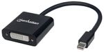 Manhattan-152549-cavo-e-adattatore-video-0195-m-Mini-DisplayPort-DVI-I-Nero--MINI-DISPLAYPORT-TO-DVI-D-ADAP----19.5CM-4K