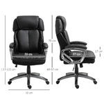 Vinsetto-Poltrona-da-Ufficio-Ergonomica-con-Poggiatesta-Altezza-Regolabile-e-Dondolo-Sedia-Girevole-con-Ruote-68x76x117-125cm-Nero