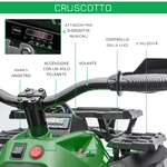 HOMCOM-Quad-per-Bambini-Elettrico-12V-con-Fari-e-Batteria-Ricaricabile-Eta-3-5-Anni-100x65x73cm-Verde