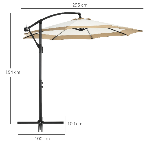 Outsunny-Ombrellone-3x2-m-da-Giardino-in-Acciaio-e-Poliestere-con-Base-a-Croce-e-Presa-d-Aria-Marrone-e-Crema