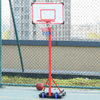 HOMCOM-Canestro-Basket-per-Bambini-Portatile-Regolabile-con-Tabellone-e-Piantana