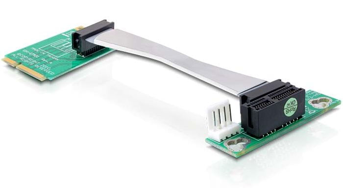 Delock-Riser-Karte-Mini-PCI-Express->-PCI-Express-x1-links-gerichtet--41370-