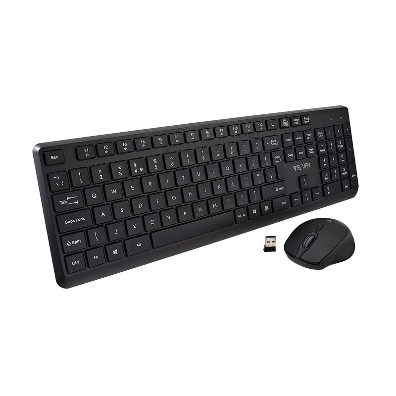 V7-CKW350UK-Combo-Tastiera-e-mouse-wireless---Layout-del-Regno-Unito