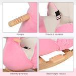 HOMCOM-Fenicottero-Dondolo-in-Legno-e-Peluche-Rosa