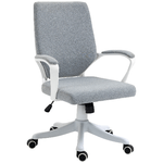 Vinsetto-Sedia-da-Ufficio-Ergonomica-con-Altezza-Regolabile-e-Funzione-Dondolo---Grigio