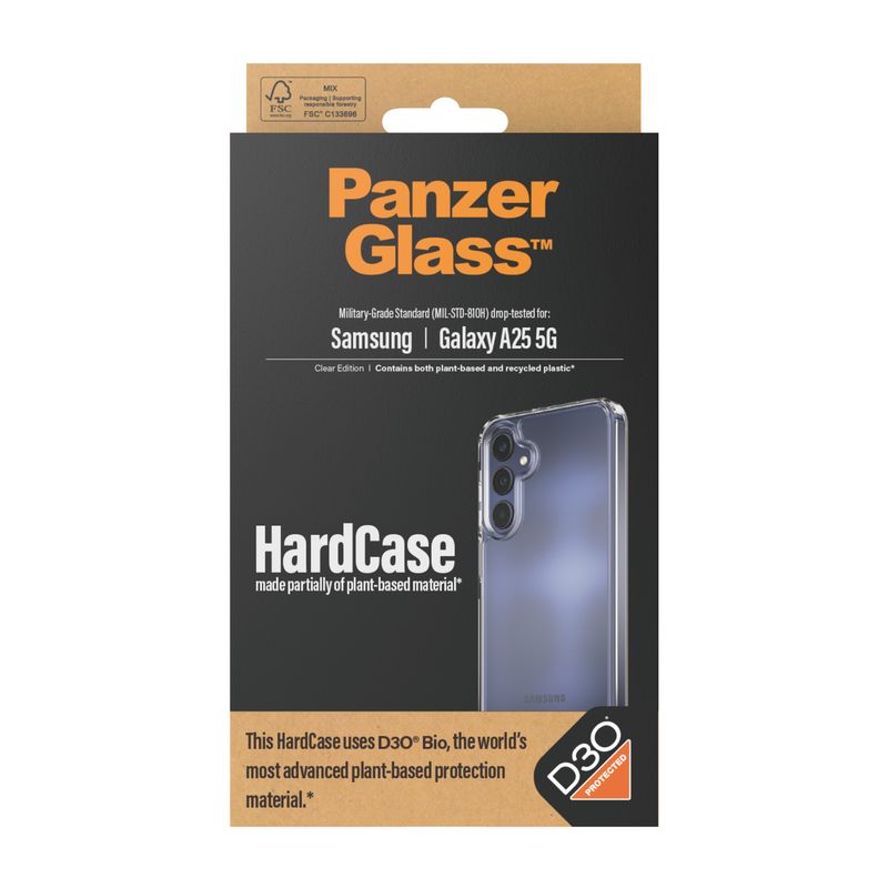 PanzerGlass-HardCase-with-D3O-Samsung-New-A24-5G-custodia-per-cellulare-Cover-Trasparente--HARD-CASE-CLEAR---D3O-BIO-GAL