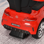 HOMCOM-Macchina-con-Maniglione-per-Bambini-Licenza-Mercedes-Tettuccio-e-Barre-di-Sicurezza-Rimovibili-Rosso