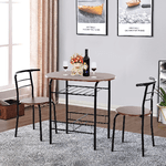 HOMCOM-Set-da-Pranzo-3-Pezzi-Tavolo-con-2-Sedie-Marrone-Legno-e-Nero