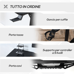 HOMCOM-Scrivania-Angolare-per-Gaming-e-Ufficio-con-Gancio-per-Cuffie-Porta-Tazza-Supporto-Gamepad-e-Tappetino---Nero