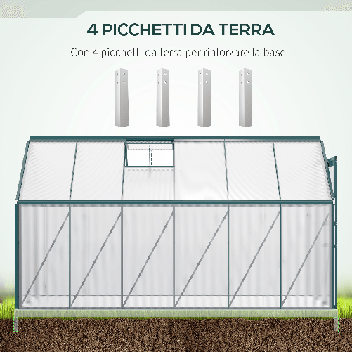 Outsunny-Serra-da-Giardino-in-Policarbonato-190x375x199cm-con-Finestra-Apribile-e-Porta-Scorrevole-Struttura-in-Alluminio-Verde