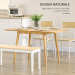 HOMCOM-Tavolo-Pieghevole-in-Legno-di-Quercia-Espandibile-per-4-6-Persone-80x-65-130x76cm