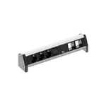 Scrivania-1-3-prese-AC-230-V-16-A-nero-alluminio-450-mm