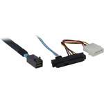 Intertec Inter-Tech 0.5m SFF 8643/4xSFF 8482+SATA 0,5 m Nero, Blu