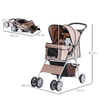 PawHut-Passeggino-per-Cani-Pieghevole-Carrello-per-Animali-Domestici-Caffe-75x45x97cm