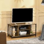 HOMCOM-Mobile-TV-da-Salotto-in-Stile-Industriale-Legno-e-Acciaio-110x40x50cm