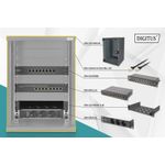 Digitus 10 inch network bundle -  incl. 9U cabinet -  black shelf -  PDU -  8-port switch -  CAT 6 patch panel