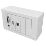 Vision TC3-PKPK10MCABLES cassetta di scarico Bianco (VISION Techconnect Modular AV Faceplate - LIFETIME WARRANTY - Wall