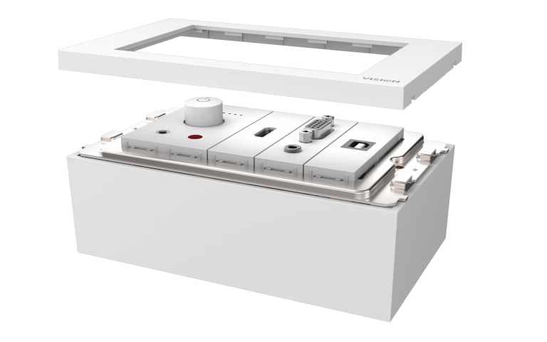 Vision-TC3-PKPK10MCABLES-cassetta-di-scarico-Bianco--VISION-Techconnect-Modular-AV-Faceplate---LIFETIME-WARRANTY---Wall-